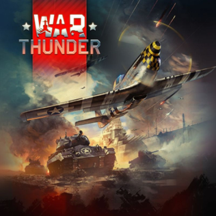 War Thunder cover art featuring military vehicles